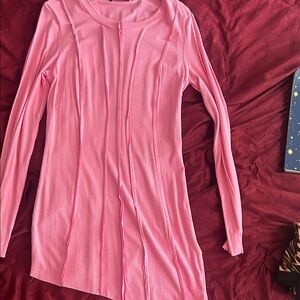 Finesse Vibrant Pink Long Sleeve Tunic